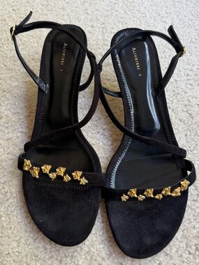 Alighieri black and gold sandals